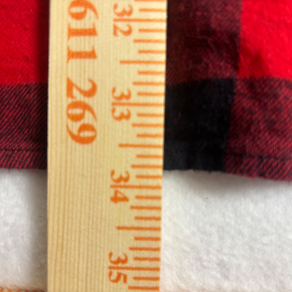 Sonoma Goods For Life Mens XXL Red Black Buffalo Plaid Supersoft Flannel Shirt - Picture 16 of 16